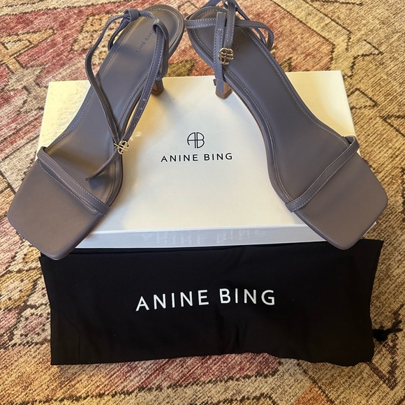 Anine Bing Shoes - NIB Anine Bing Invisible Sandals in Violet, Size 39